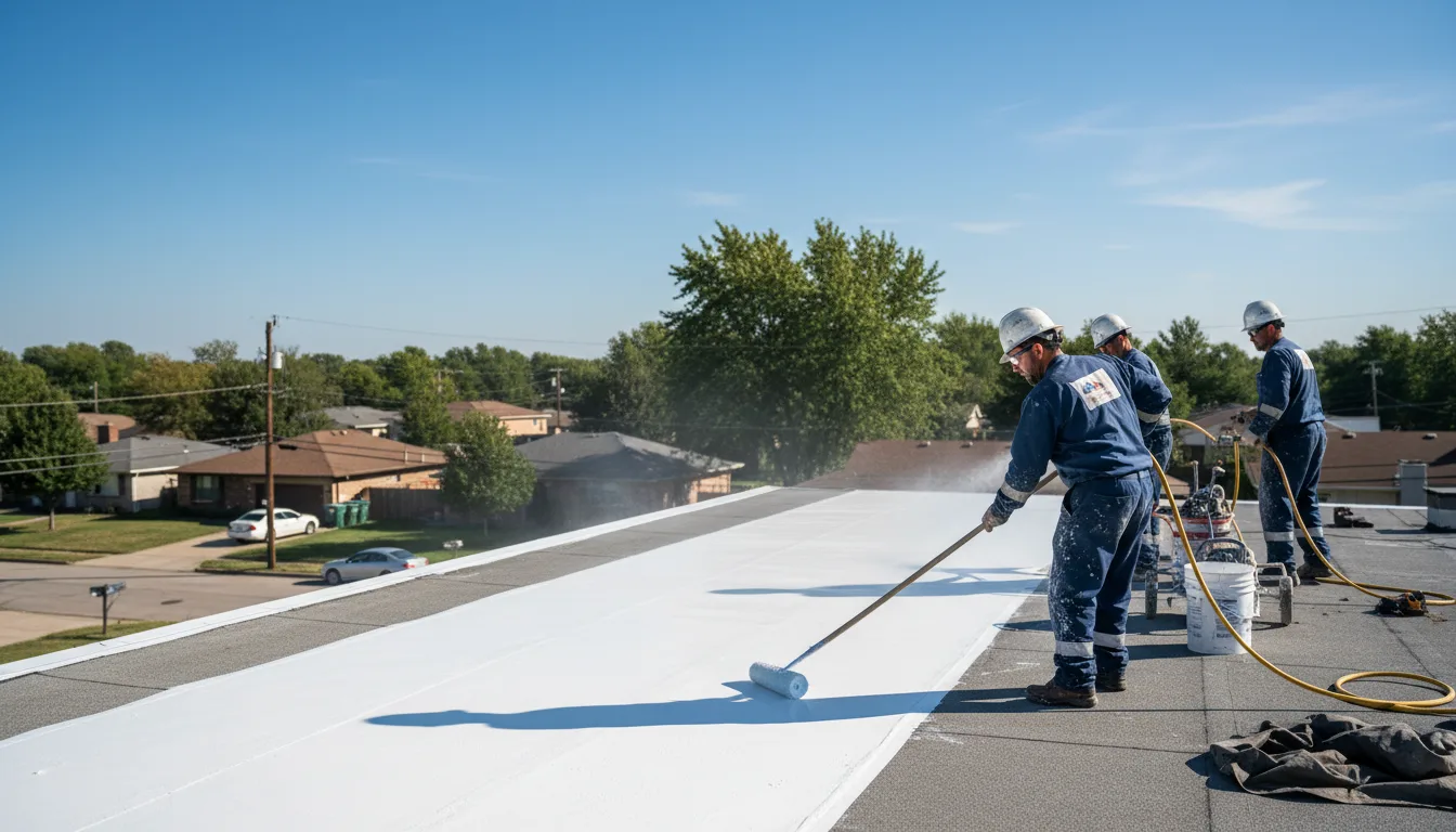 Commercial roof coating in Etowah, NC near me
